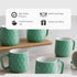 Minty Pebble Tea Cup Set Of 6 - The Earth Store - Tea Cups